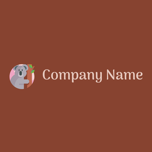 Koala logo on a Prairie Sand background - Animaux & Animaux de compagnie