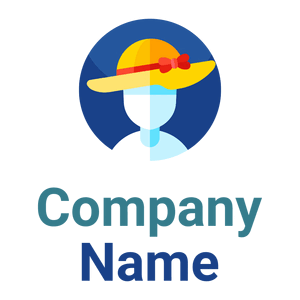 yellow Sun hat logo on a White background - Mode & Beauté