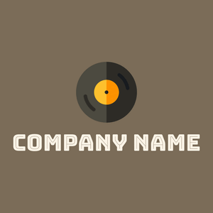 Vinyl logo on a Donkey Brown background - Entertainment & Arts