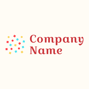 Coral Red Confetti on a Floral White background - Spelletjes & Recreatie