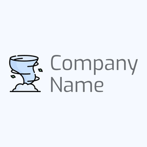 Hurricane logo on a Alice Blue background - Paysager