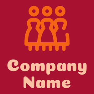 Bridesmaids logo on a Fire Red background - Moda & Bellezza