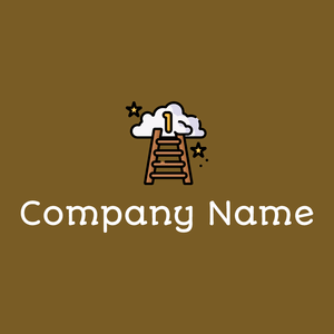 Black Ladder on a Hot Curry background - Enfant & Garderie