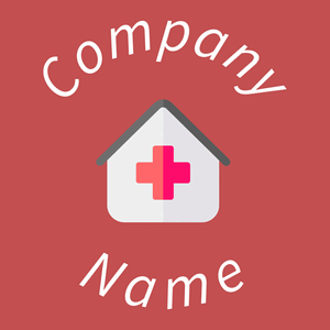 Hospital logo on a Sunset background - Medical & Pharmaceutical