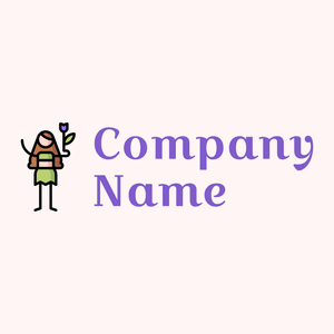 Standing Nymph logo on a Snow background - Abstrato