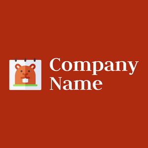 Groundhog logo on a Rust background - Abstrakt