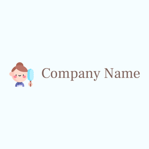 Maid logo on a Azure background - Limpieza & Mantenimiento