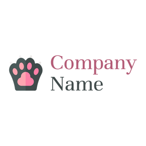 Dark Slate Paw on a White background - Animali & Cuccioli