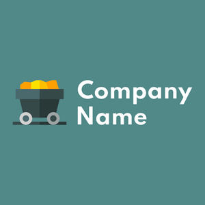 Mining cart logo on a Half Baked background - Handel & Beratung