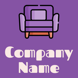 Lounge chair logo on a Studio background - Muebles de casa