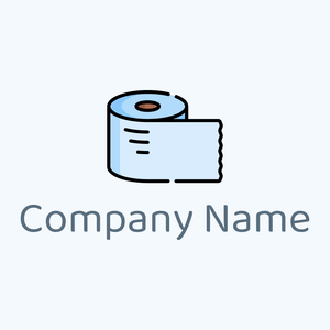 Toilet roll logo on a Alice Blue background - Construcción & Herramientas