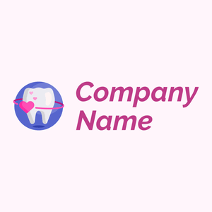 Teeth logo on a Lavender Blush background - Médicale & Pharmaceutique