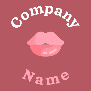 Lips logo on a Blush background - Moda & Belleza