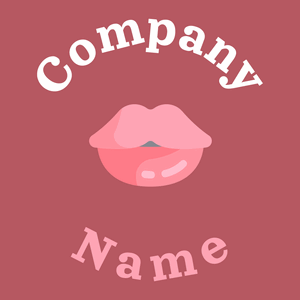 Lips logo on a Blush background - Moda & Bellezza