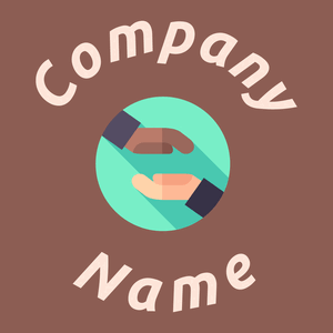 Cooperation logo on a Leather background - Abstracto