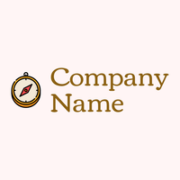 Beige Swizzle Compass on a Snow background - Technologie