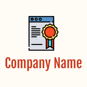 Certificate logo on a  White background - Business & Consulting