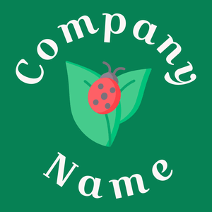 Ladybug logo on a Tropical Rain Forest background - Animais e Pets
