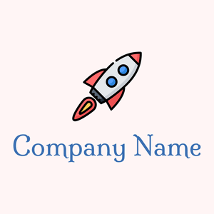 Rocket logo on a Snow background - Abstracto