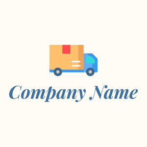 Delivery logo on a Floral White background - Automotive & Vehicle