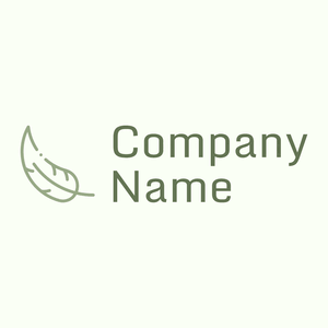 Feather logo on a Ivory background - Abstrakt