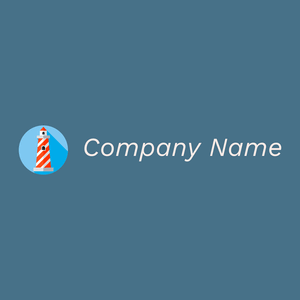 Lighthouse logo on a Wedgewood background - Arquitetura
