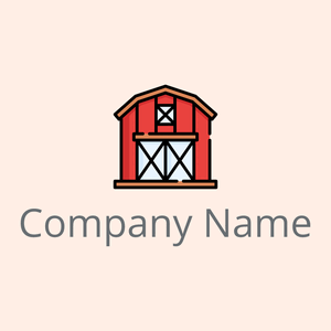 Barn on a Seashell background - Landwirtschaft