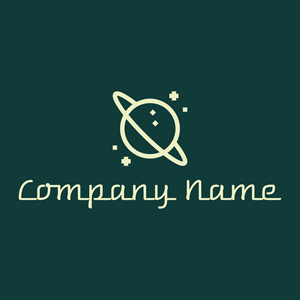 Planet logo on a Cyprus background - Abstracto