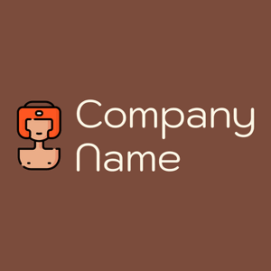 Kickboxer logo on a Nutmeg background - Esportes