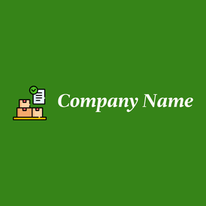 Inventory logo on a Forest Green background - Abstrakt