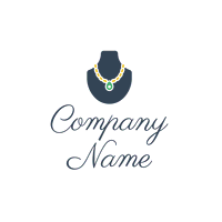 Logo con collar - Moda & Belleza Logotipo