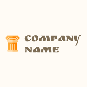 Decorative column logo on a White background - Mode & Beauté