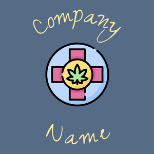 Medicine logo on a Kashmir Blue background - Medical & Farmacia