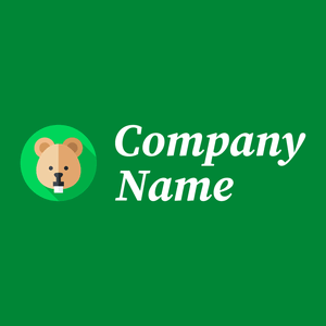 Guinea pig logo on a Watercourse background - Tiere & Haustiere