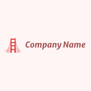 Golden gate on a Snow background - Abstracto