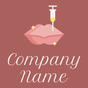 Lips logo on a Coral Tree background - Moda & Belleza