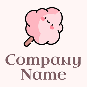 Cotton candy logoon a pale background - Enfant & Garderie