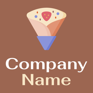 Crepes logo on a Dark Tan background - Eten & Drinken