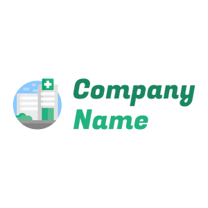 Hospital logo on a White background - Hospital & Farmácia