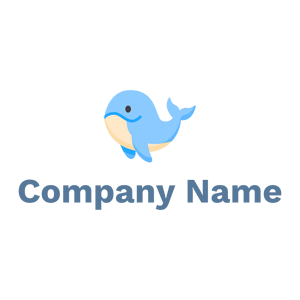 Columbia Blue Whale on a White background - Arte & Entretenimiento