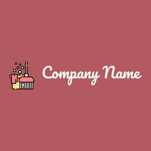 Housekeeping logo on a Blush background - Reinigung & Wartung
