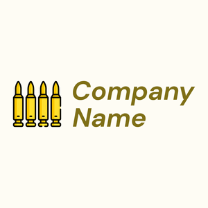 Golden Bullets on a Floral White background - Abstracto