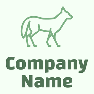 Coyote logo on a Honeydew background - Animais e Pets