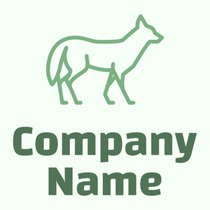 Coyote logo on a Honeydew background - Animali & Cuccioli