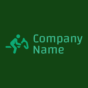Equestrian logo on a Crusoe background - Animales & Animales de compañía
