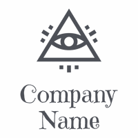 Occult symbols logo on a White background - Abstrait