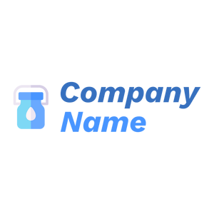 Milk bottle logo on a White background - Landwirtschaft