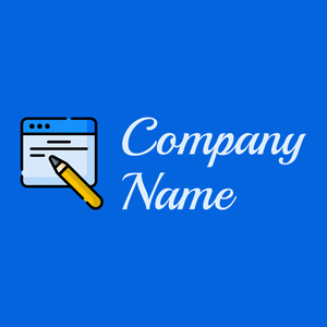 Copywriting logo on a Navy Blue background - Empresa & Consultantes
