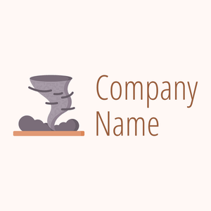 Tornado logo on a Seashell background - Paysager