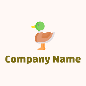 Copper Duck on a Seashell background - Animais e Pets